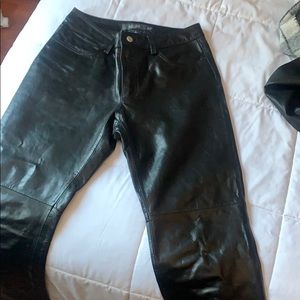 Gap Bootcut leather pants